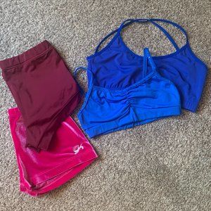 Dance bundle shorts and tops Adult Medium